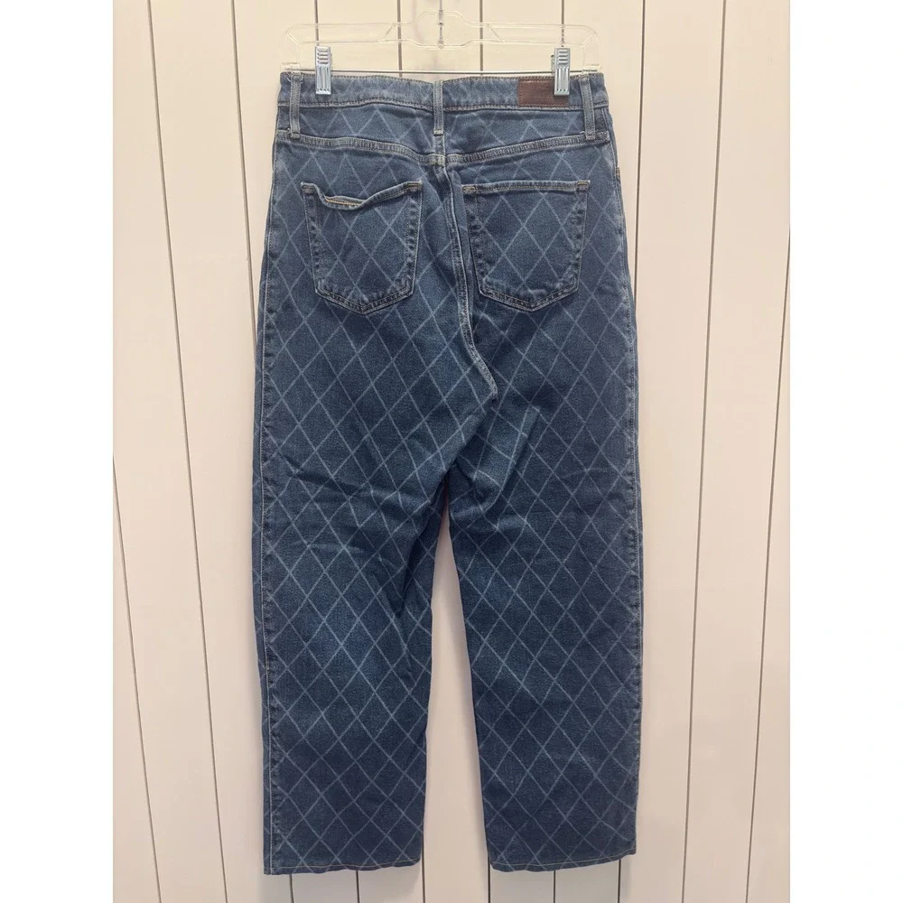 Hollister Dad Jeans Womens 9R Blue Excellent Diamond Pattern Y2K Streetwear - Picture 3 of 3